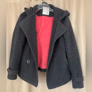 Medium dark gray Aeropostale pea coat